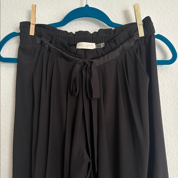 RAMY BROOK Allyn black silk pants M - Picture 6 of 16